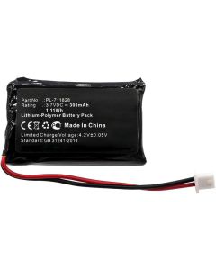 Replacement Battery for Educator 300TS ME-300 ET-300Transmitter ET-300 ET-302-L ET-302 ET-400 ET-402 EZ-900 EZ-902 RX-090Receiver,fits Part No BL-100 PL-711828 BP-504, 3.7V 300mAh / 1.11Wh