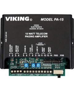 Viking 15 Watt Paging Amplifier and Loud Ringer (PA-15)