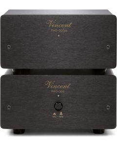 Vincent PHO 300 Phono Preamplifier MM/MC with Separate-Chassis Power Supply Black